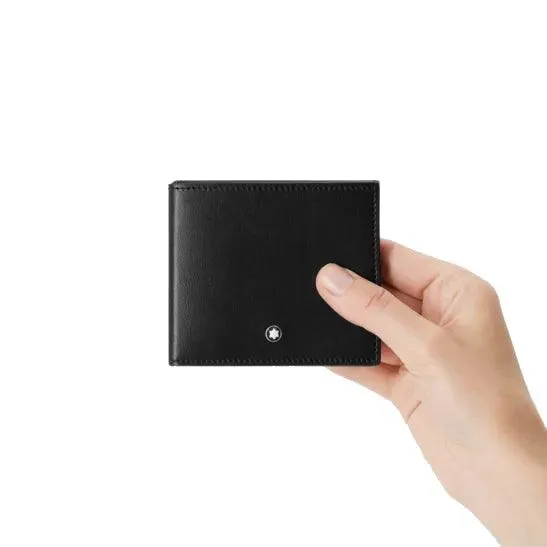 Montblanc thin wallet Soft Trio 4 Black compartments 198145
