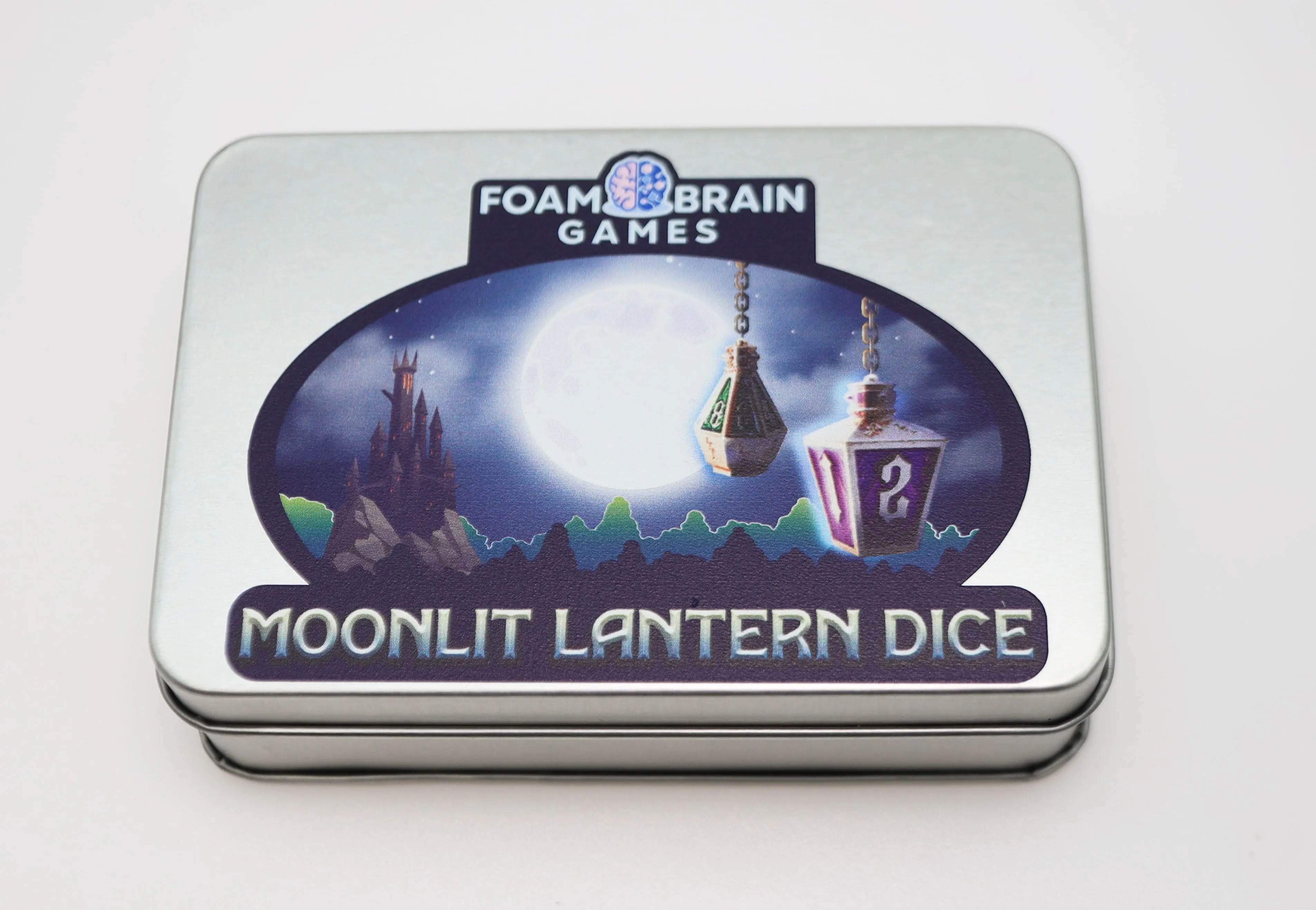 Moonlit Lantern: Golden Starfire - Metal RPG Dice Set