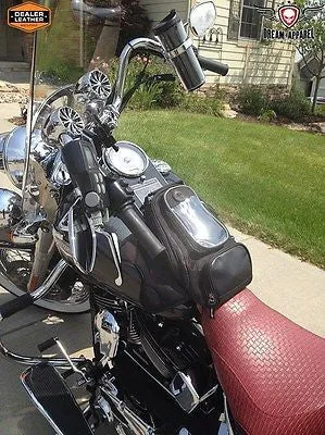 MOTORCYCL TEXTILE MGANETIC TANK BAG W/CLEAR WINDOW FOR GPS W/RAIN COVER INCLUDED