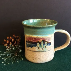 Mug with Embossed ADK Landscape