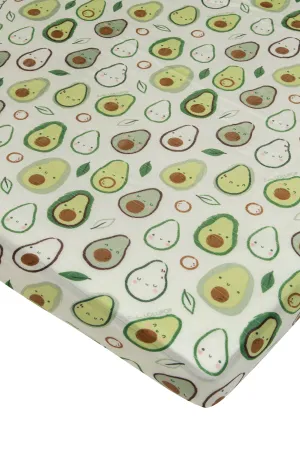 Muslin Fitted Crib Sheet - Avocado