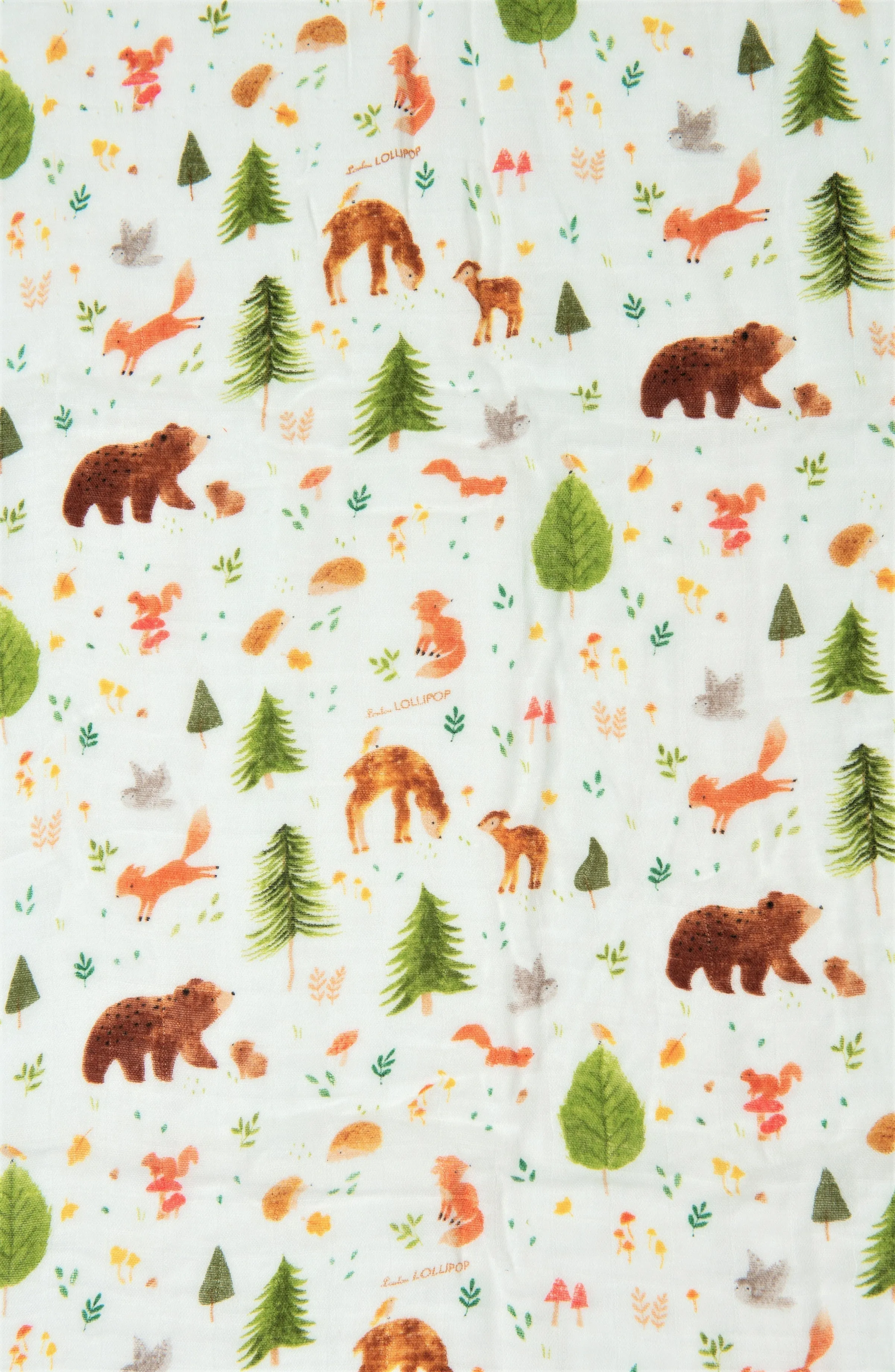 Muslin Fitted Crib Sheet - Forest Friends