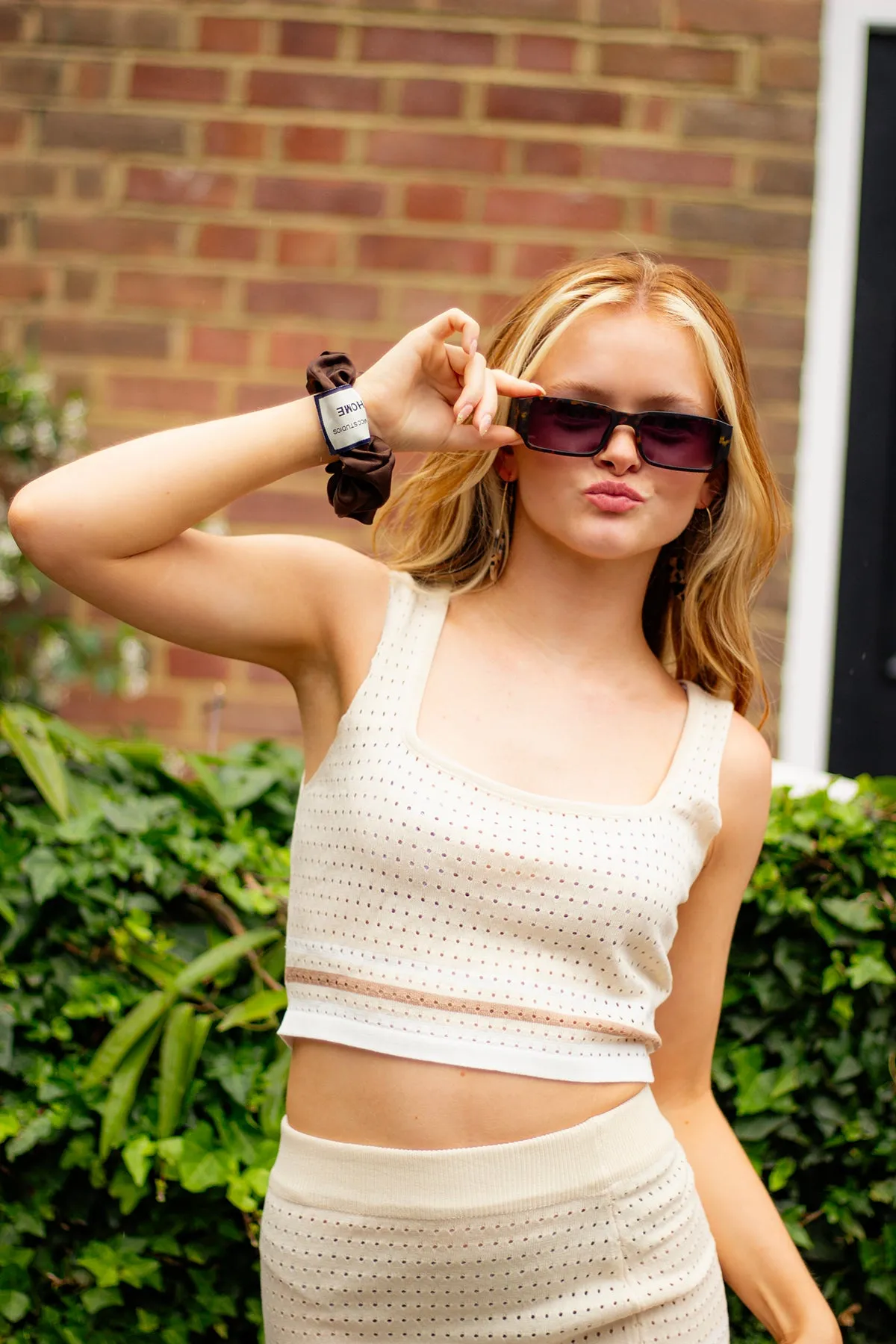 Narrow Blocky Rectangle Sunglasses