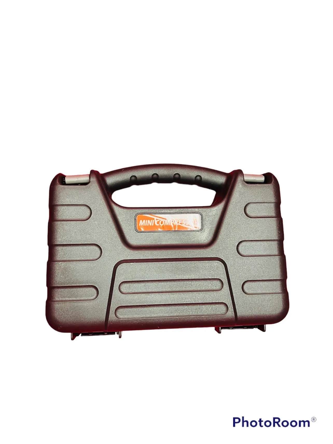 New Justincase Mini Air Compressor in case! Inflates tires and other inflatables Built in pressure gauge