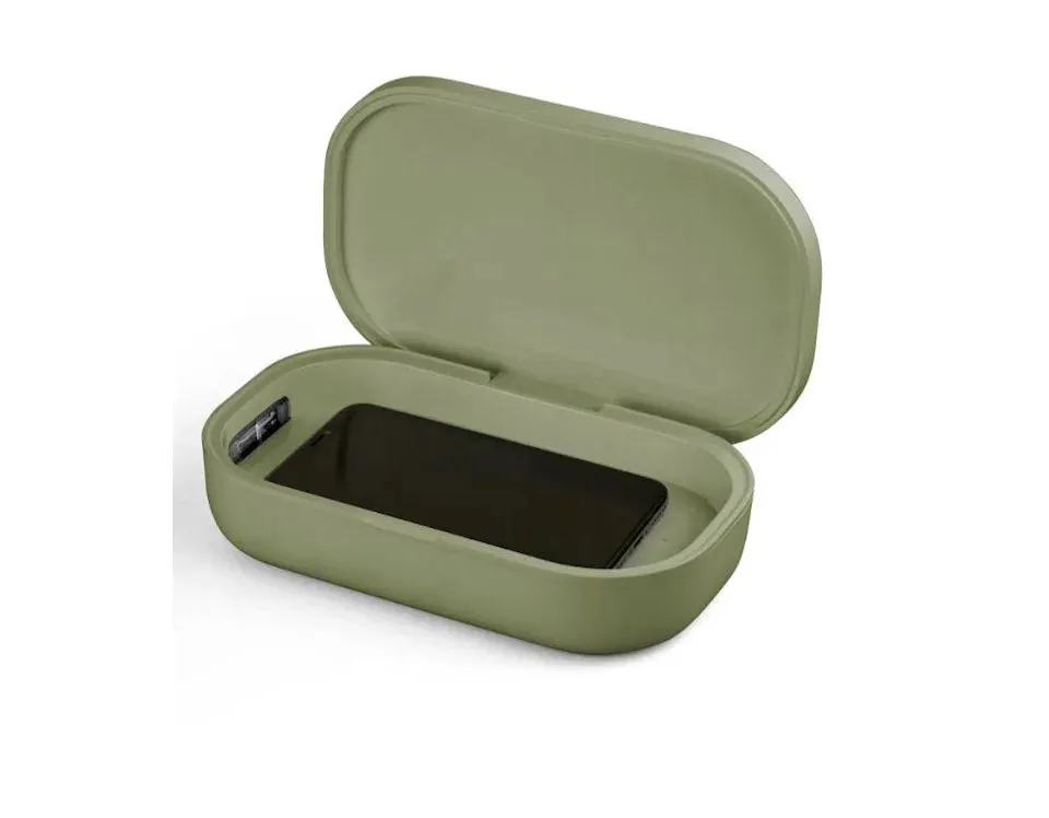 New Nordstrom Medipop Magic Box UV LED Sterilizer! Great to sterilize anything that fits including your phone! Olive Green! Retails $68US 