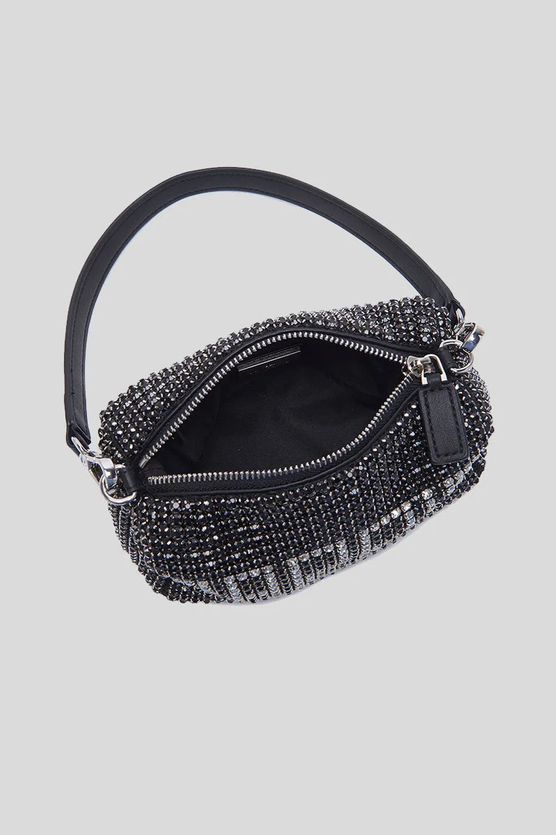 Night Ed. Bijoux Strass Bag Synthetic - Black Crystal