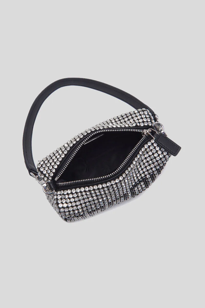 Night Ed. Bijoux Strass Bag Synthetic - Crystal Black