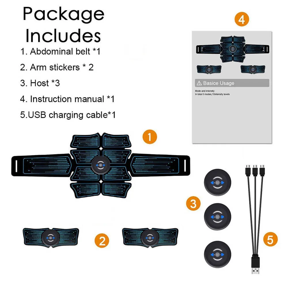 NO BATTERY Abdominal Toner Muscle Stimulator