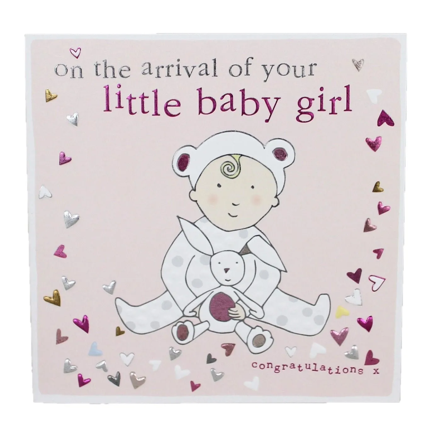 On The Arrival of Your Little Baby Girl Card