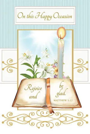 On This Happy Occasion Greeting Card