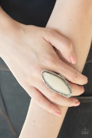 Paparazzi Mineral Mine - White Ring