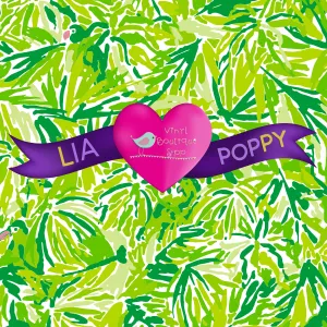Pattern Lia Poppy Vinyl Sheet LPY-163