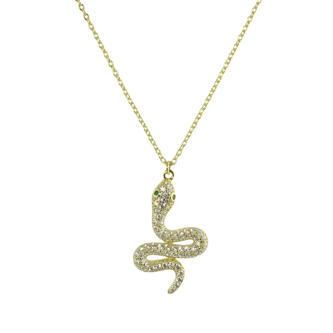 PAVÈ SNAKE NECKLACE
