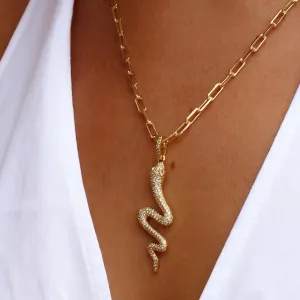 Pave Snake Chain