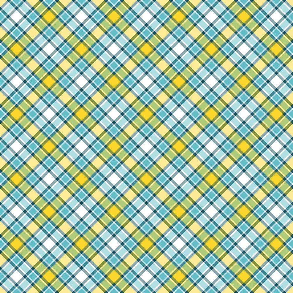 Plaid Pattern Adhesive Vinyl Sheet 1