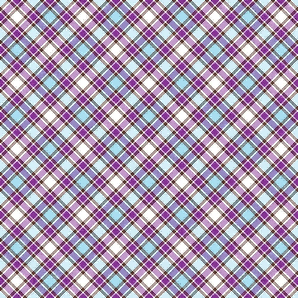 Plaid Pattern Adhesive Vinyl Sheet 1