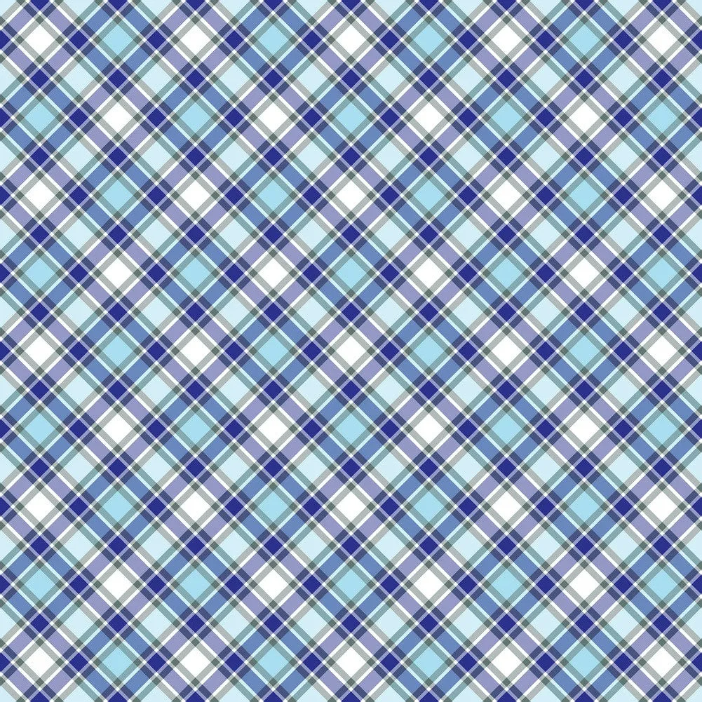Plaid Pattern Adhesive Vinyl Sheet 1