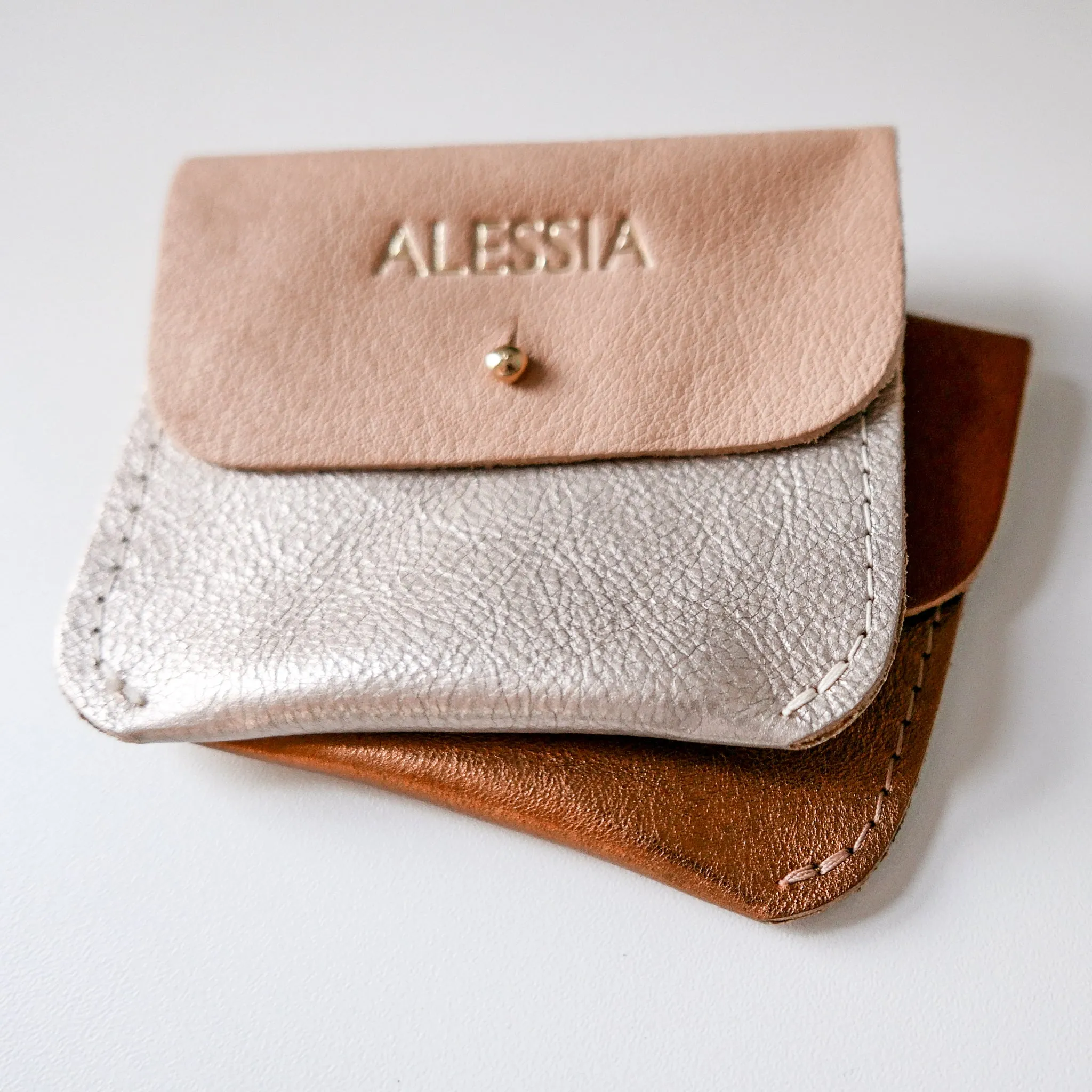 PLATINUM   NATURAL COIN/CARD PURSE