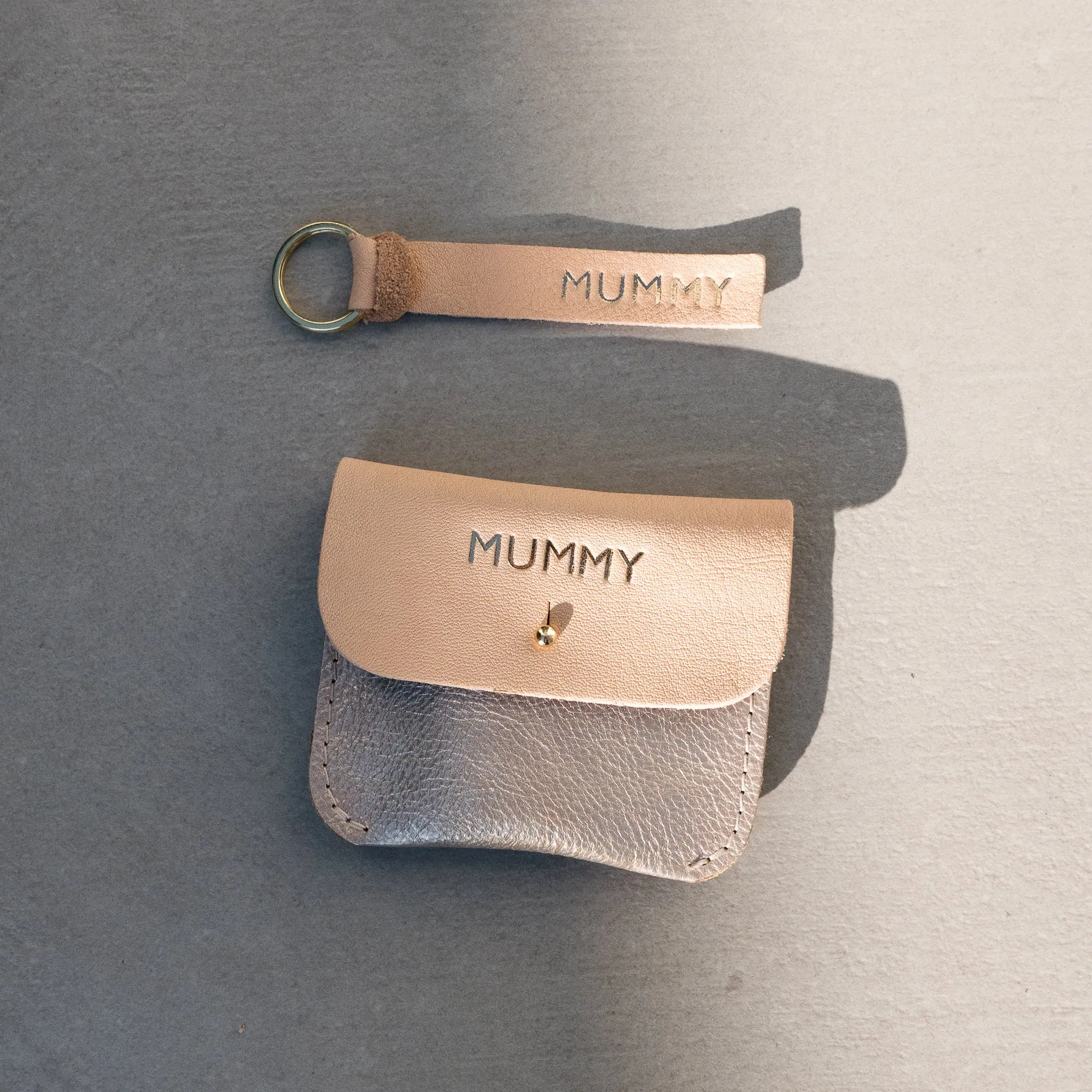 PLATINUM   NATURAL COIN/CARD PURSE