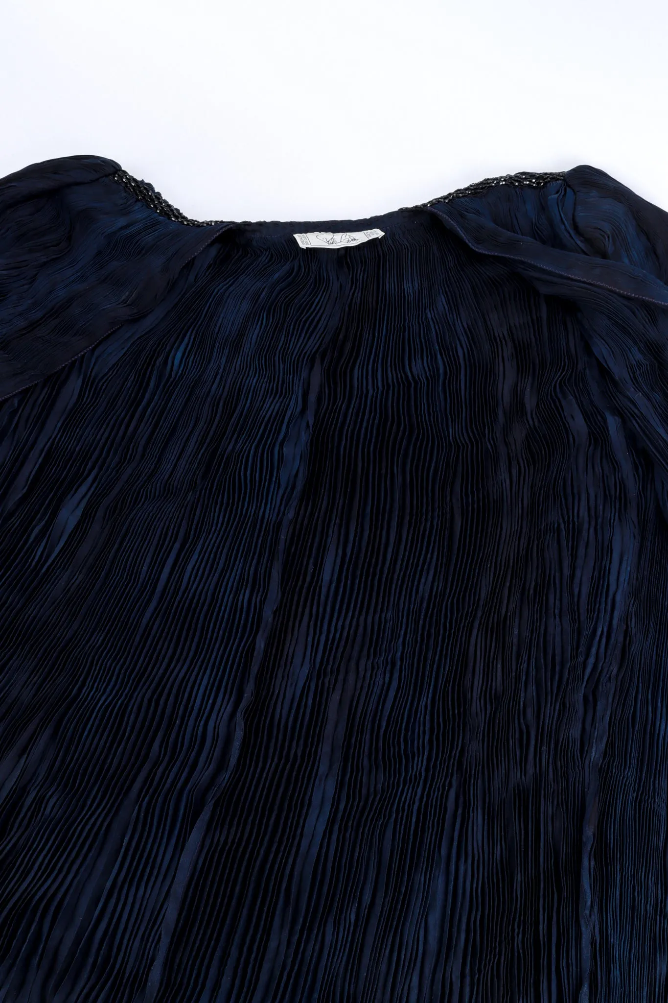 Pleated Silk Duster