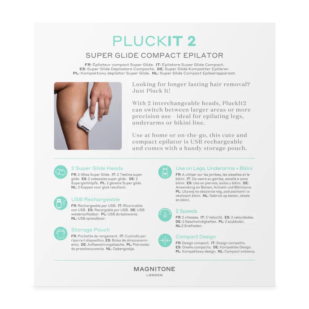 Pluck It 2 Super Glide Compact Epilator