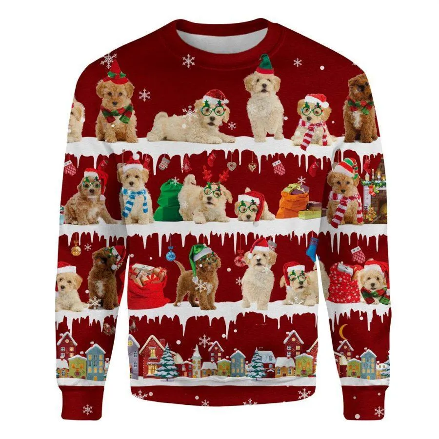 Poochon - Snow Christmas - Premium Sweatshirt