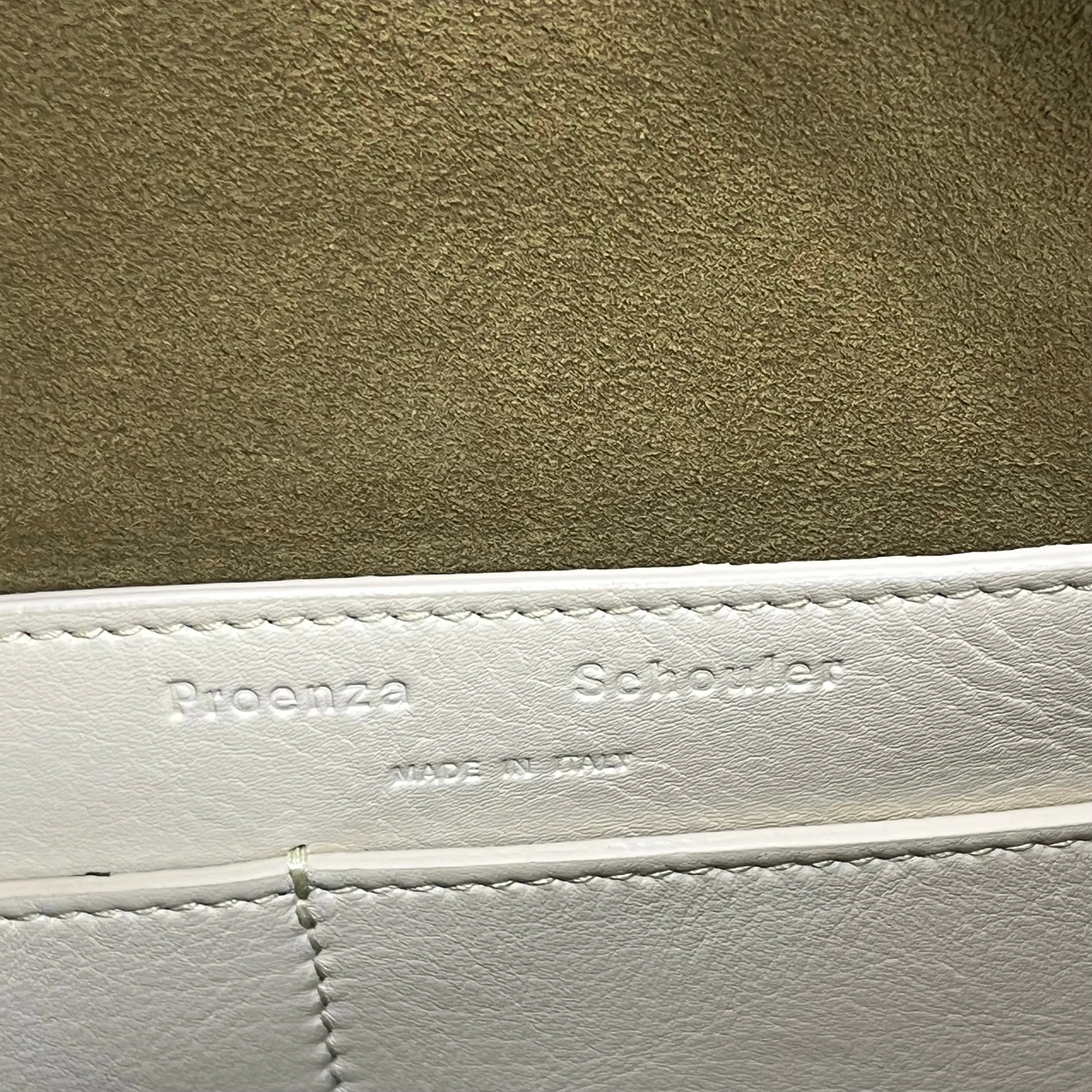 PROENZA SCHOULER Braid Bag Cream Leather Shoulder Bag