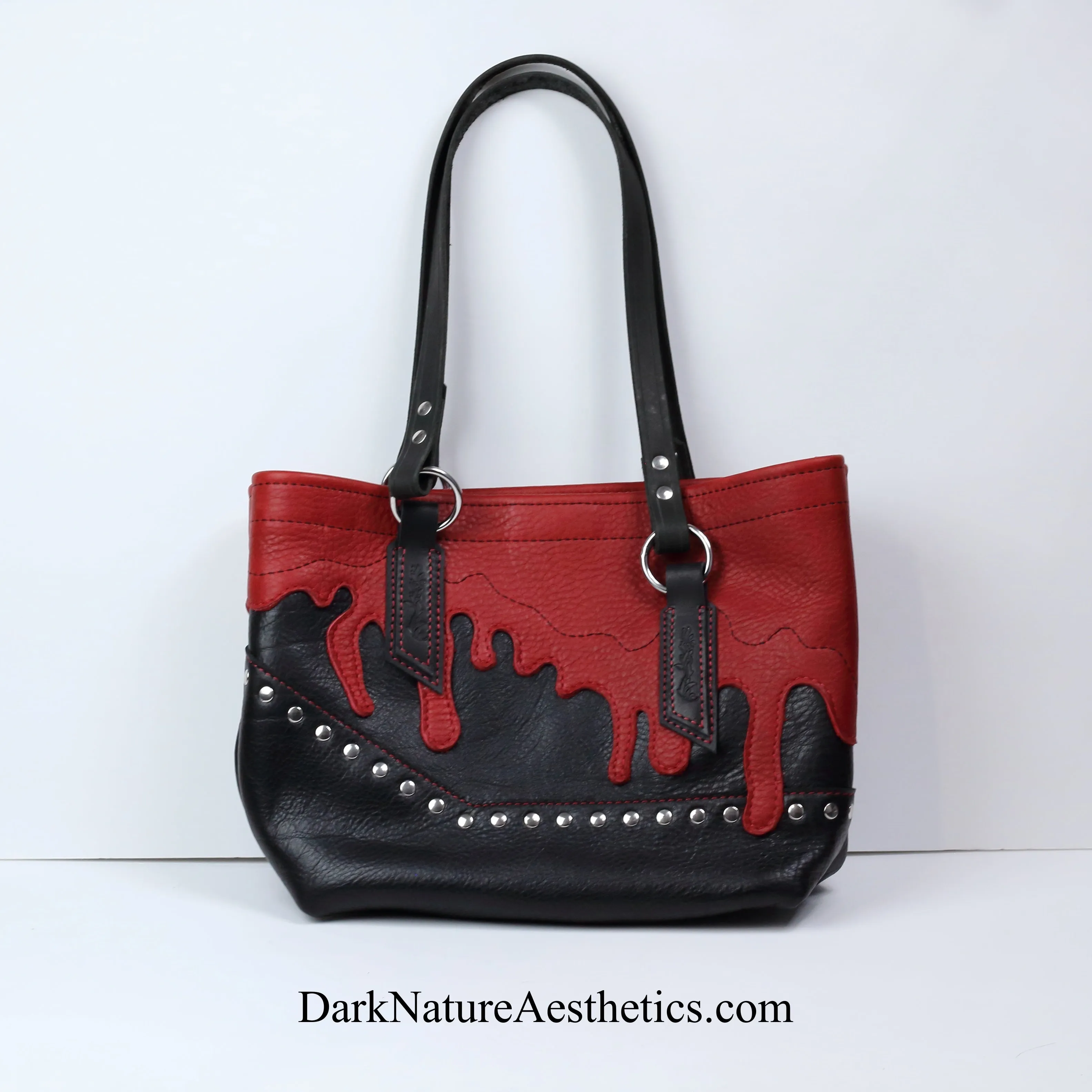 Red/Black "Blood bag" Tote Handbag