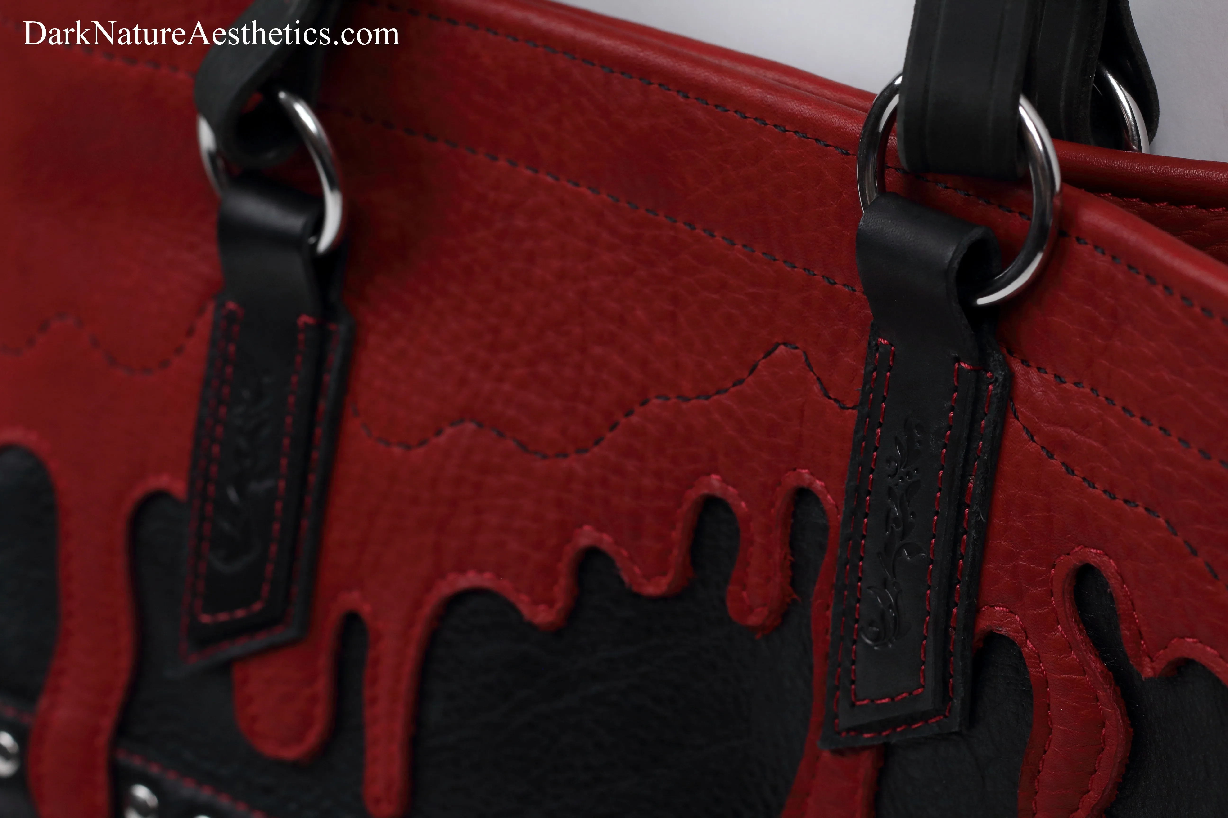 Red/Black "Blood bag" Tote Handbag