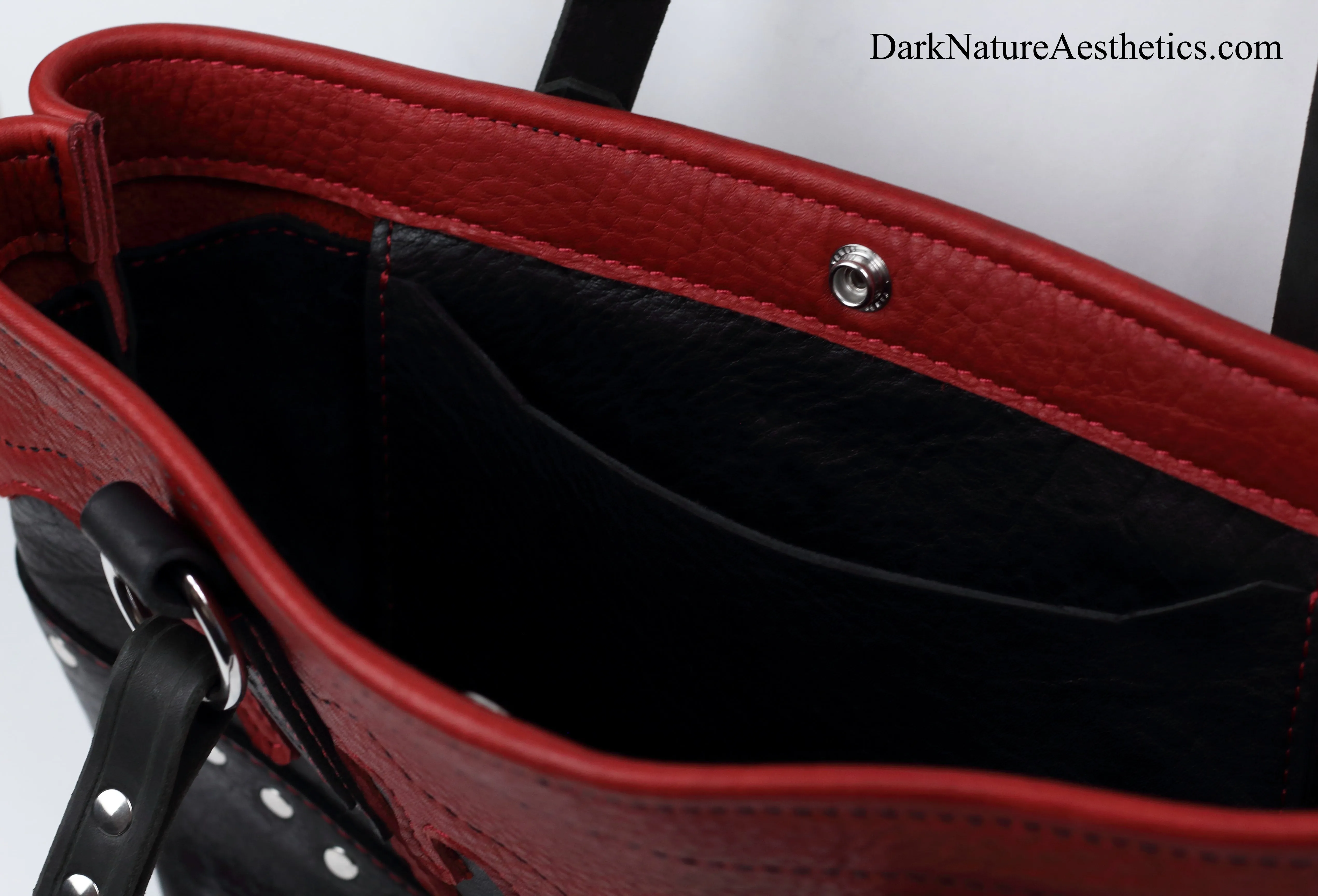 Red/Black "Blood bag" Tote Handbag
