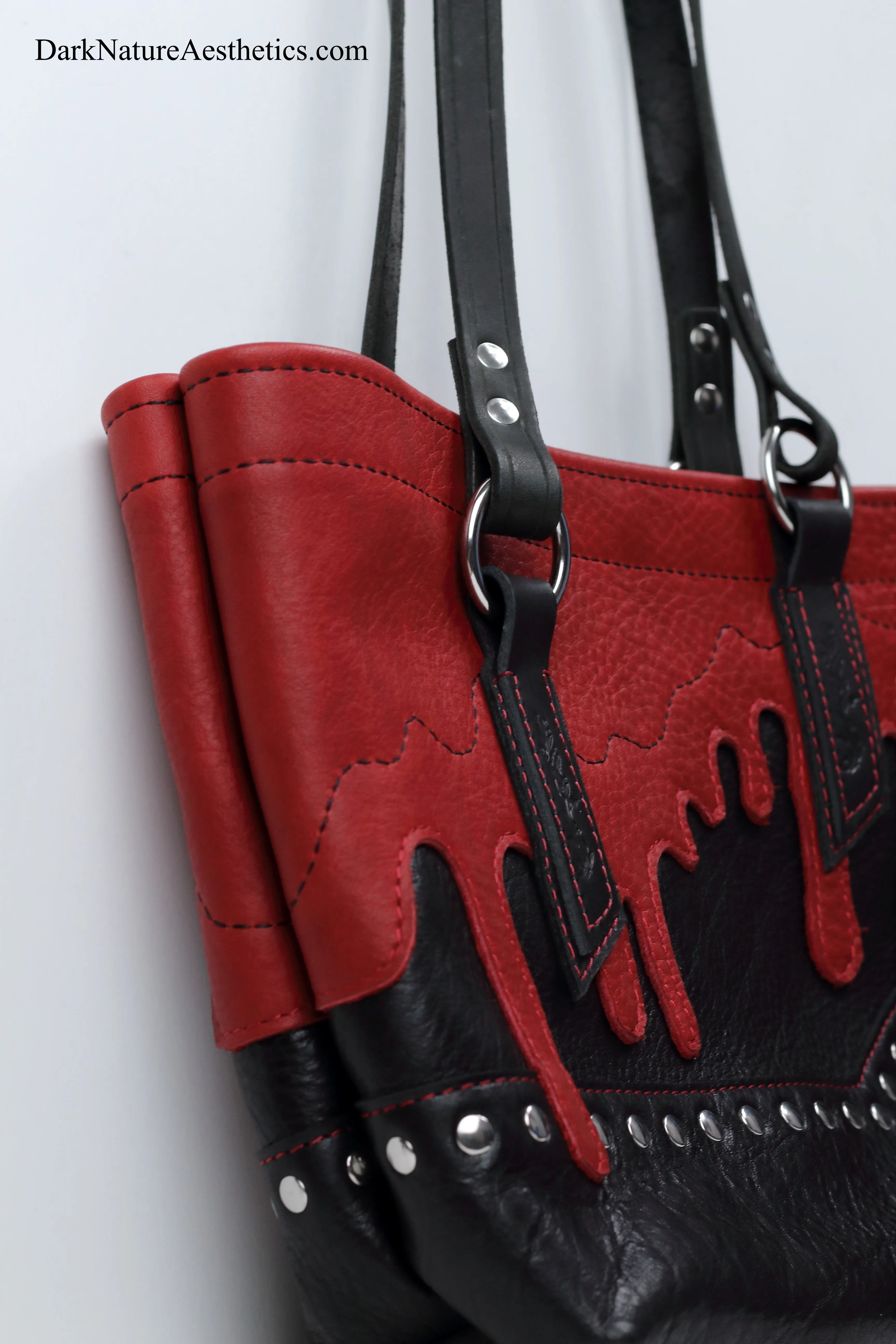 Red/Black "Blood bag" Tote Handbag