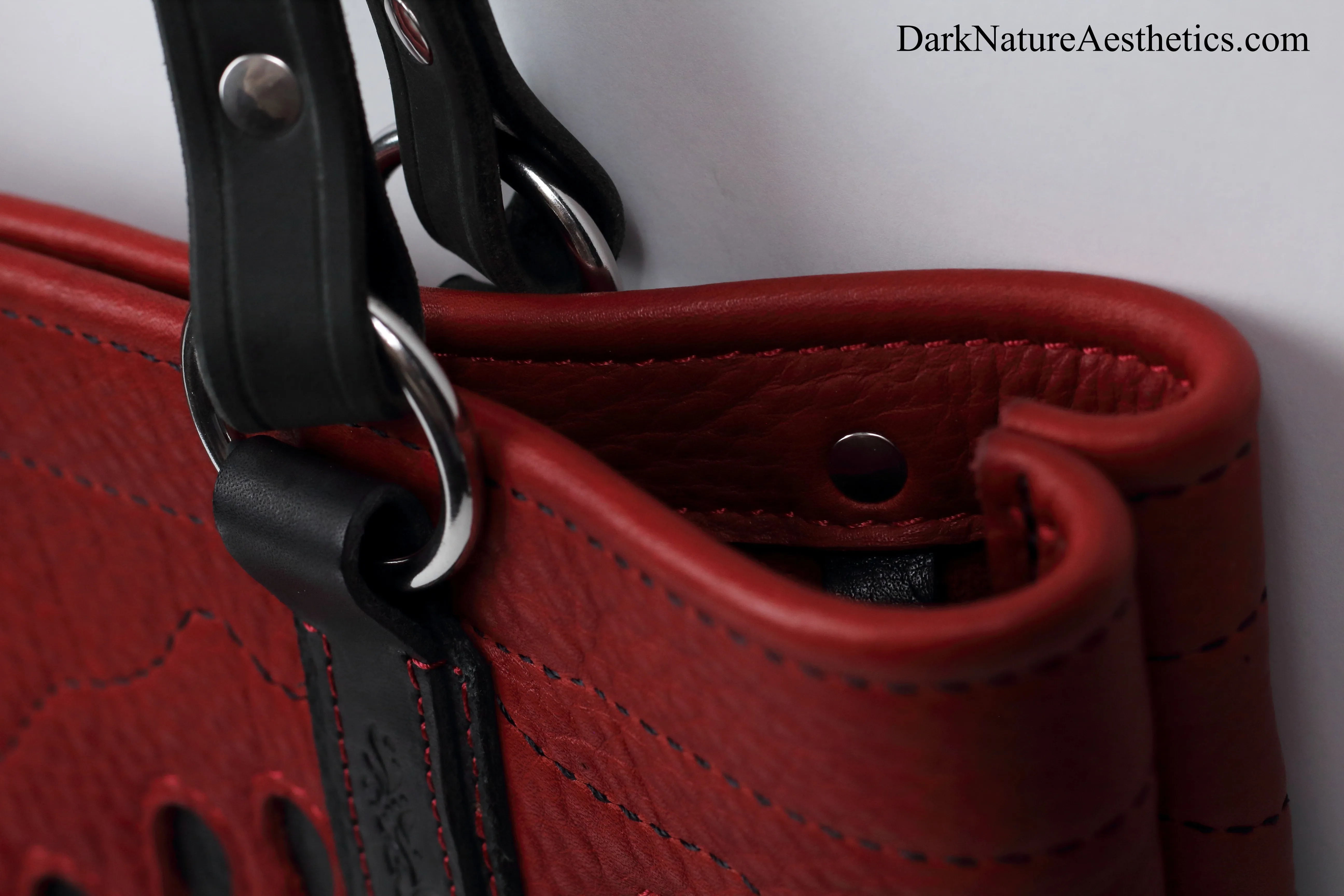 Red/Black "Blood bag" Tote Handbag