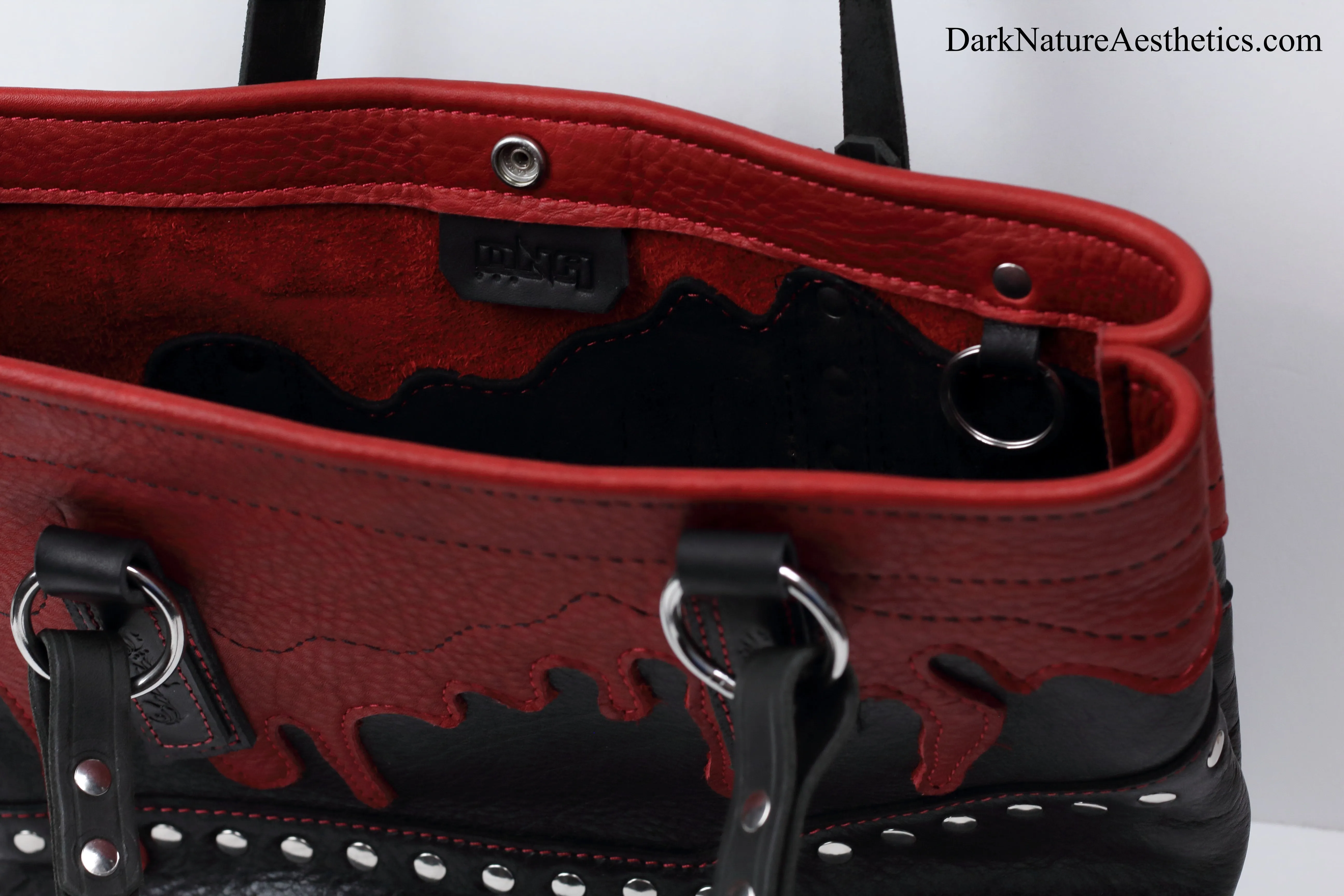 Red/Black "Blood bag" Tote Handbag