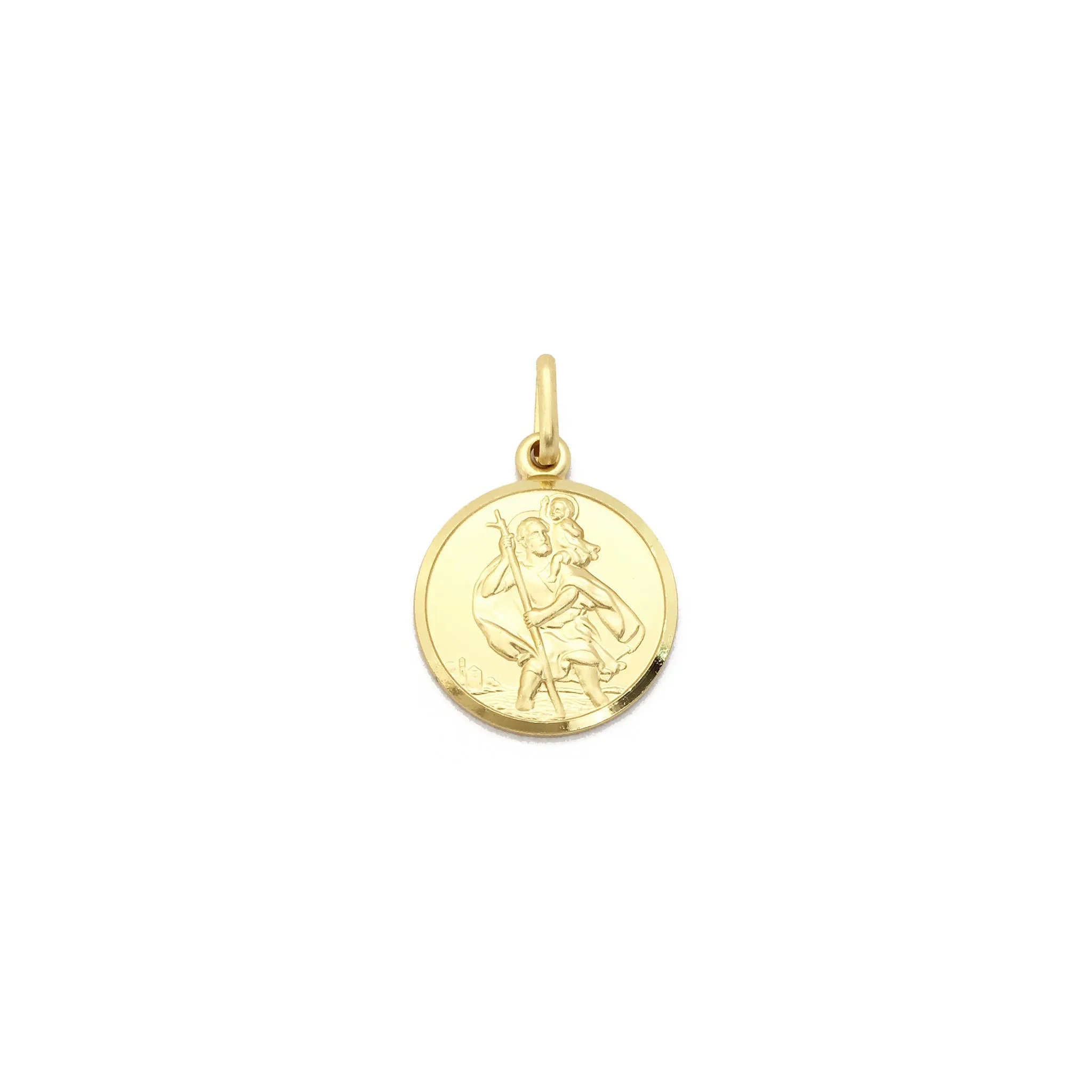 Saint Christopher Medal Pendant (14K)