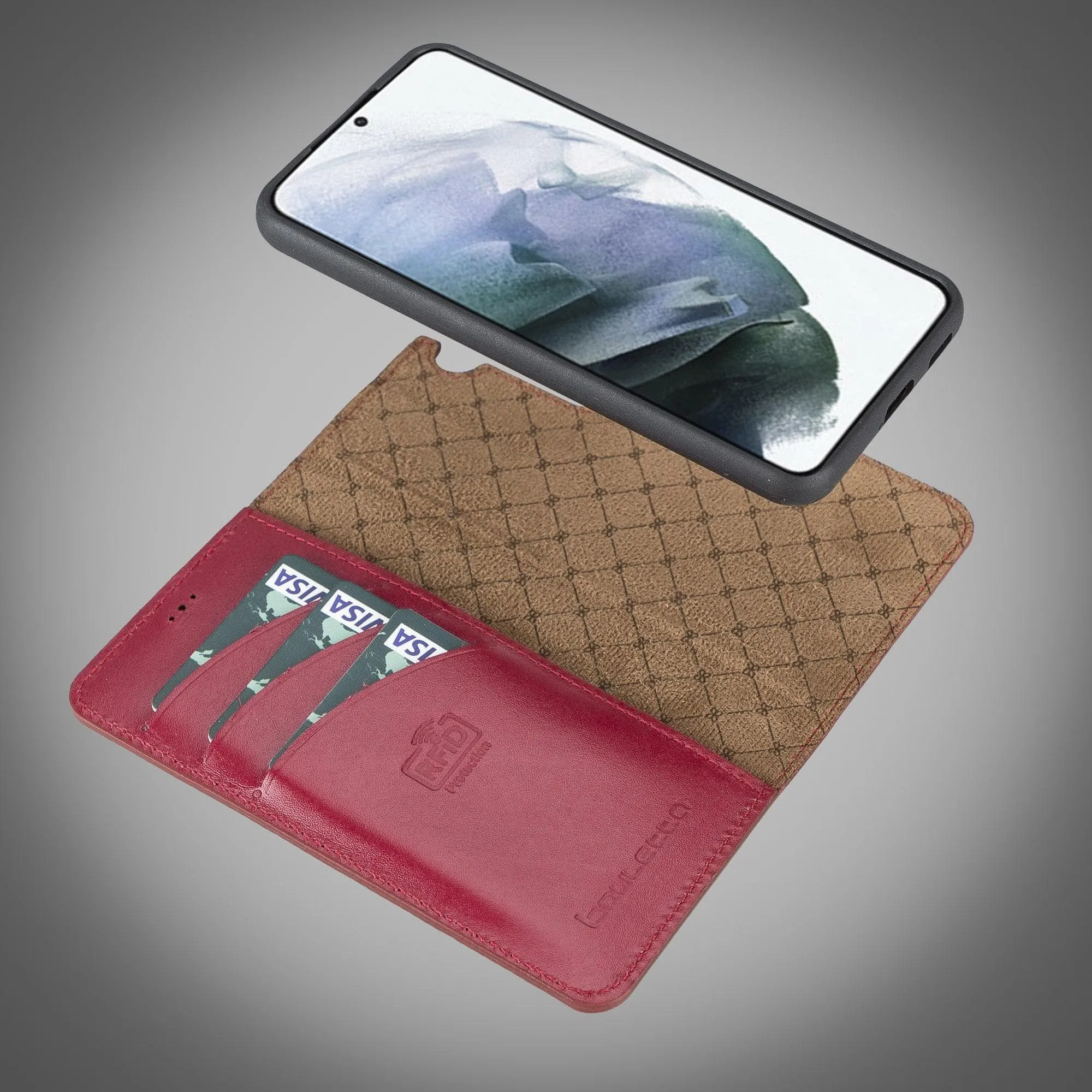 Samsung Galaxy S22 Series Leather Detachable Wallet Case - MW