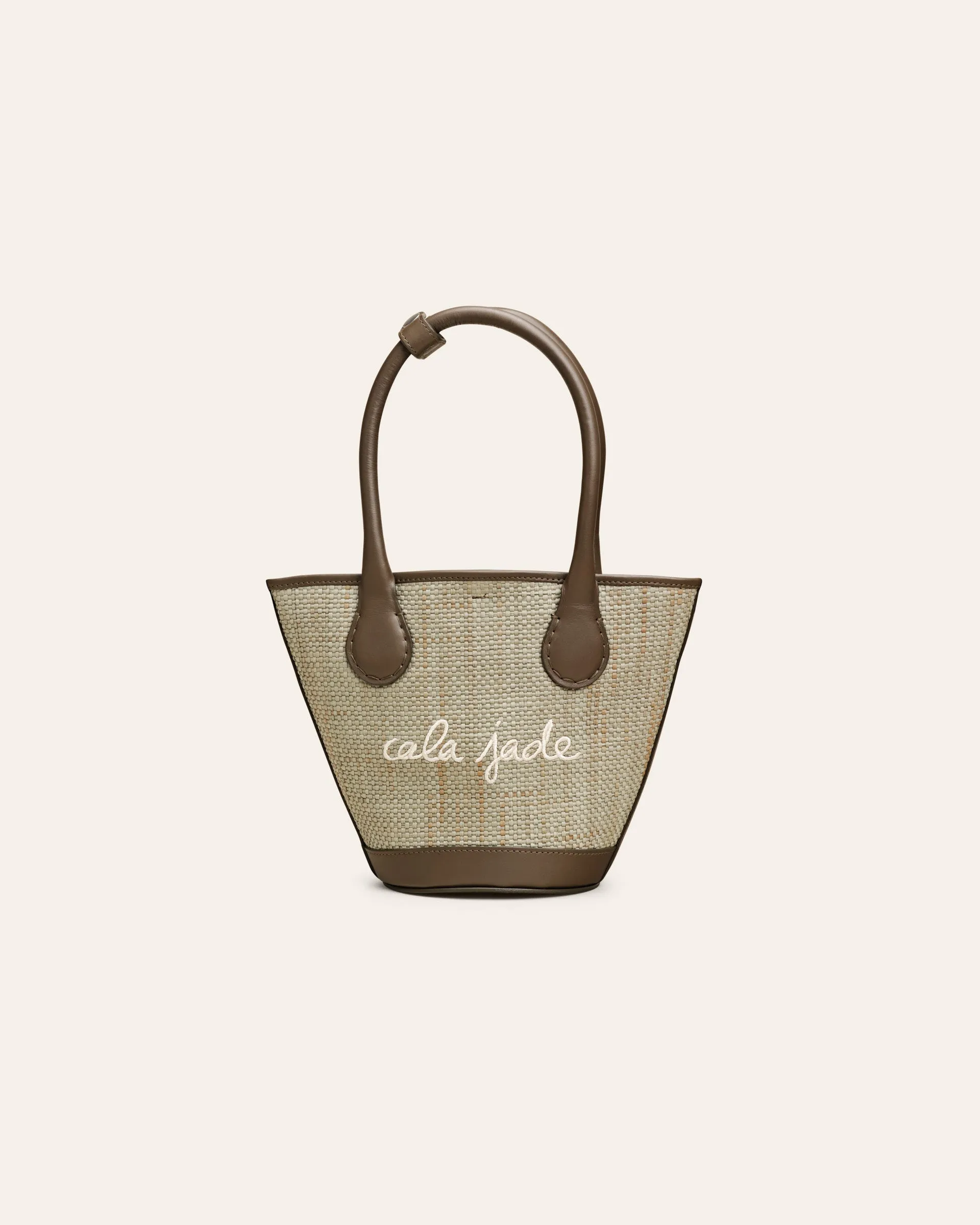 SANDHI Mini Sage Raffia Shoulder bag