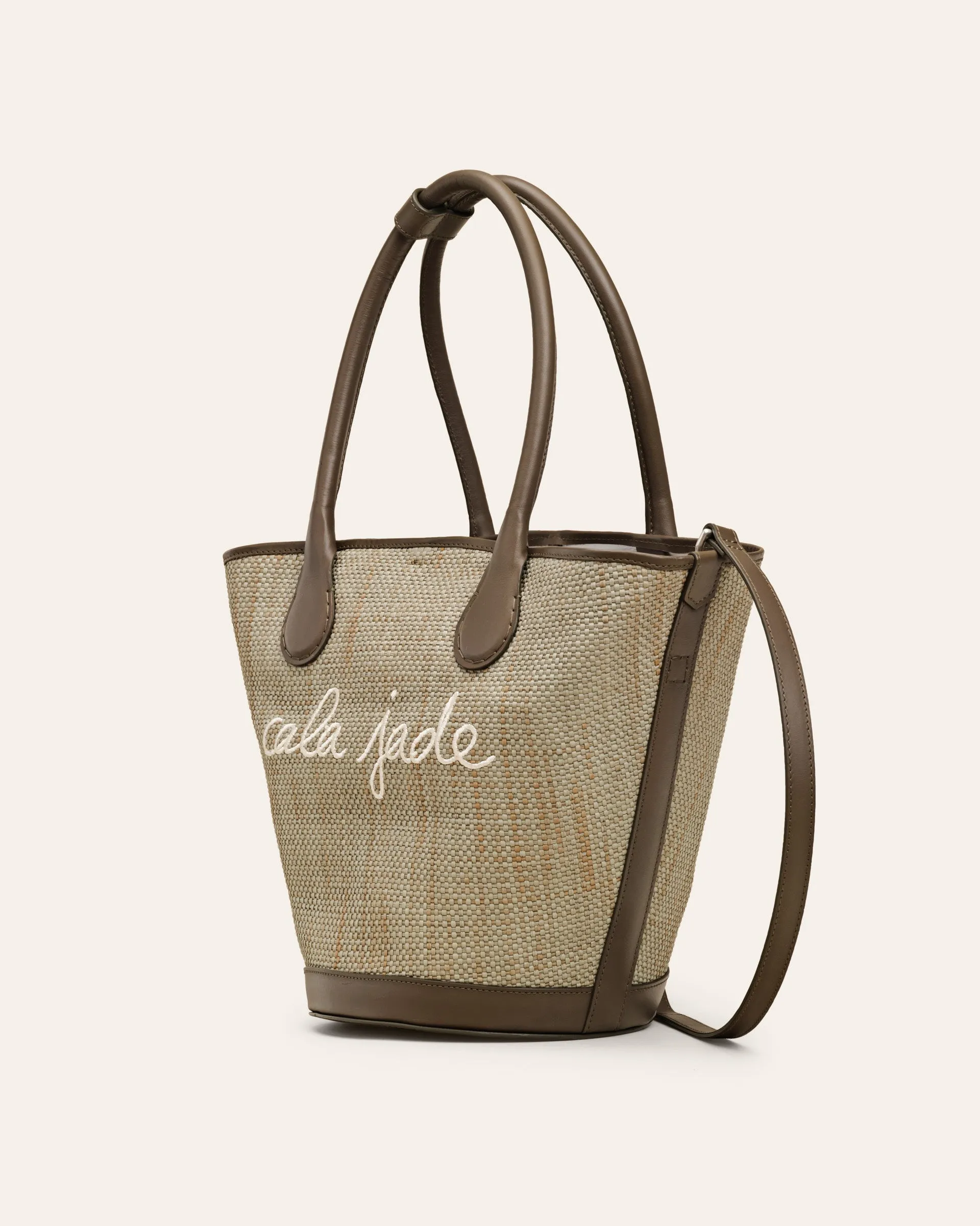 SANDHI Sage Raffia Tote bag