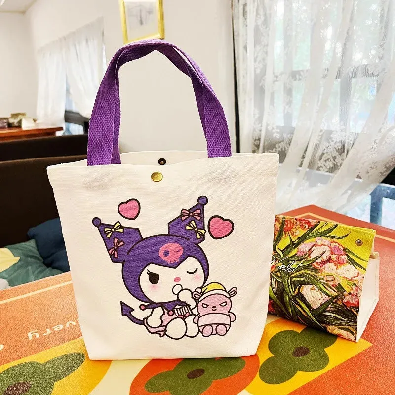 Sanrio Kuromi Canvas Bag (Small Tote Bag)