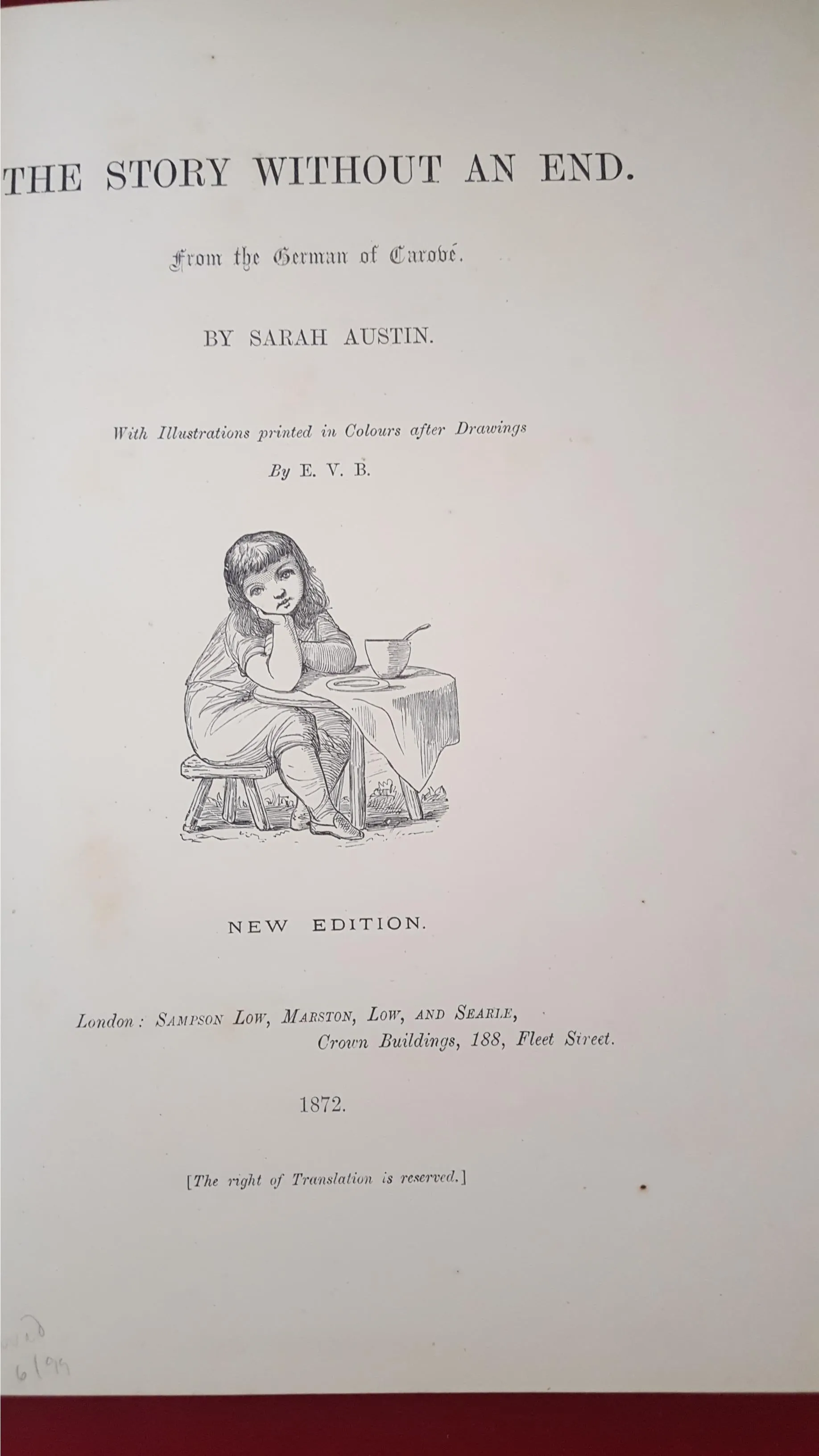 Sarah Austin - The Story Without an End, Sampson Low, 1872