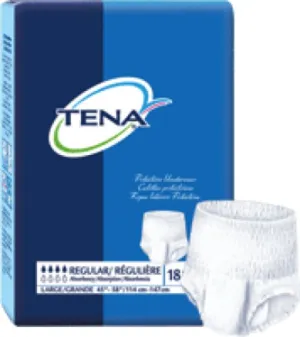 SCA Personal Care Inc TENA Absorbency Protective Underwear 45" to 58", Sterile, Latex-free (Bag of 18 Each)