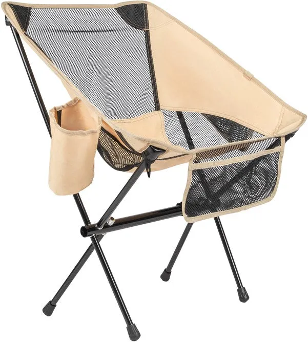 Scaun de camping/plaja  VirtuFit Compact -  Bej