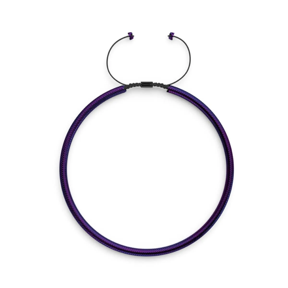 Serpentine | Heliotrope Hematite x Gunmetal | Double Wave Necklace