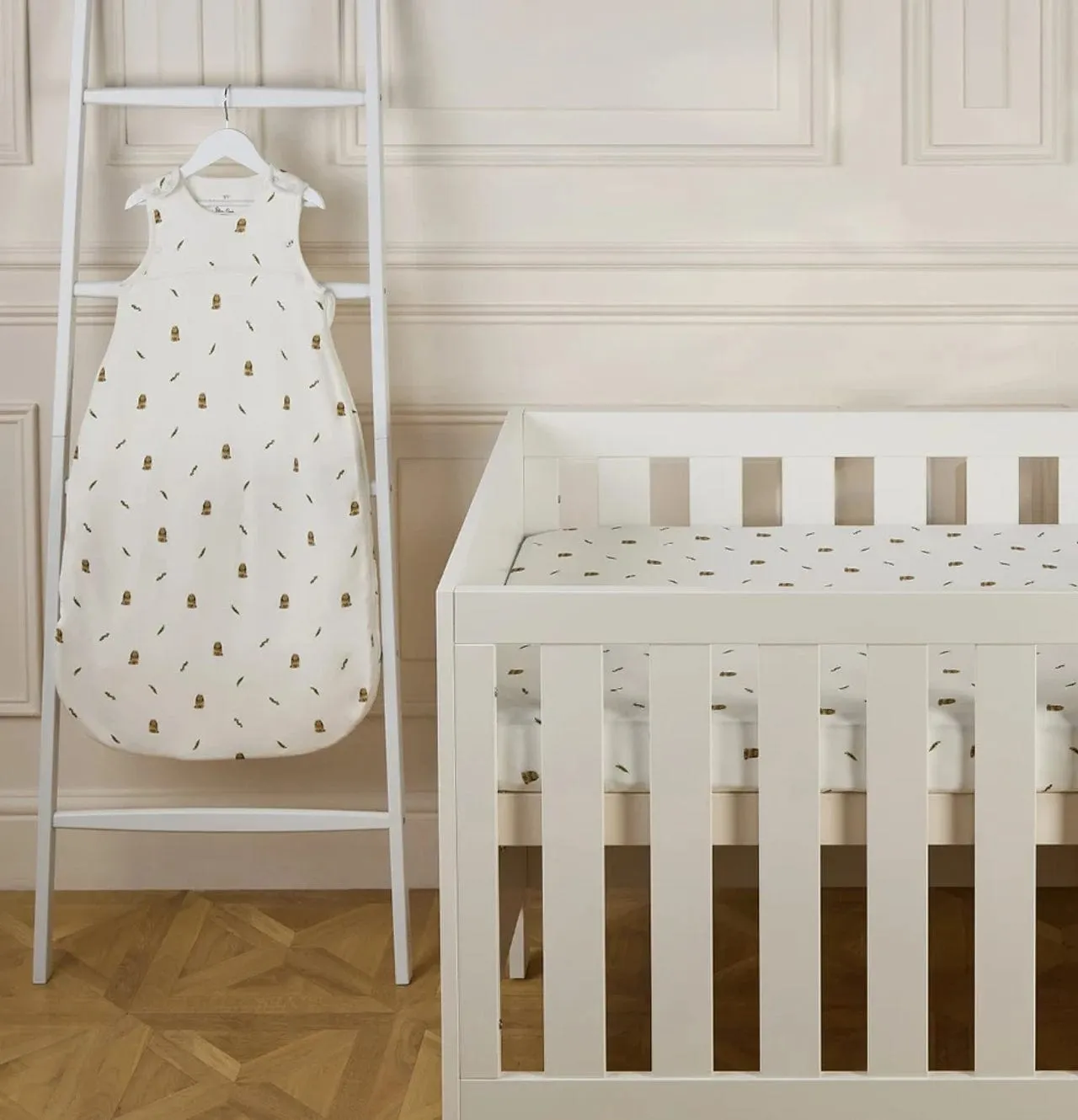 Silver Cross Cot Bed Starter Bedding Bundle - Bunny Print