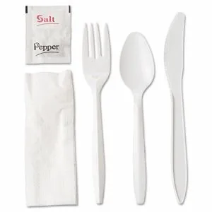 Silverware Cutlery Set Disposable 6 Piece by Crystal