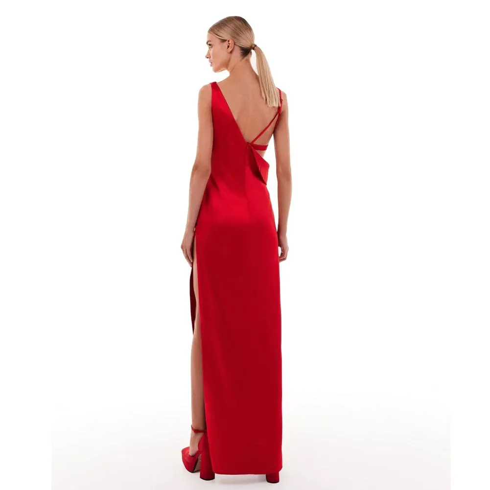 Sleeveless High Split Maxi Set KLYF865
