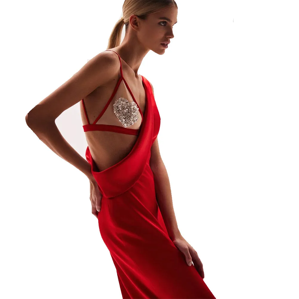 Sleeveless High Split Maxi Set KLYF865