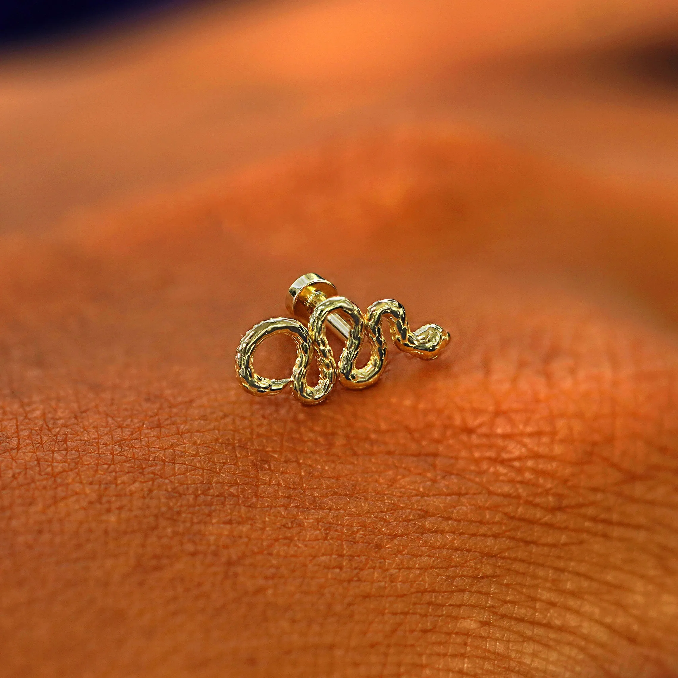 Snake Flatback Piercing