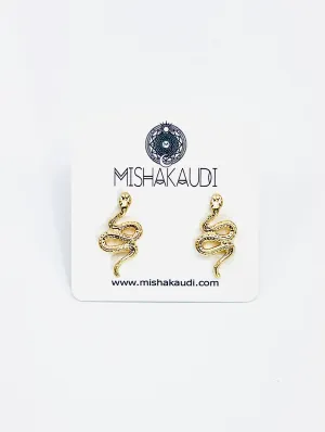 Snake Post Earrings