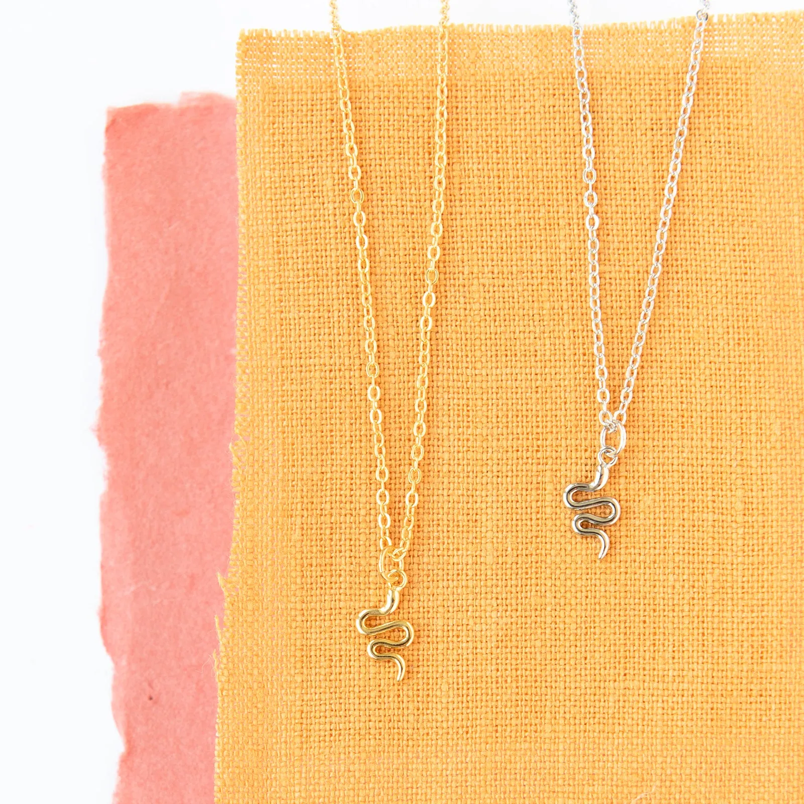 Snake Reptile Charm Necklace