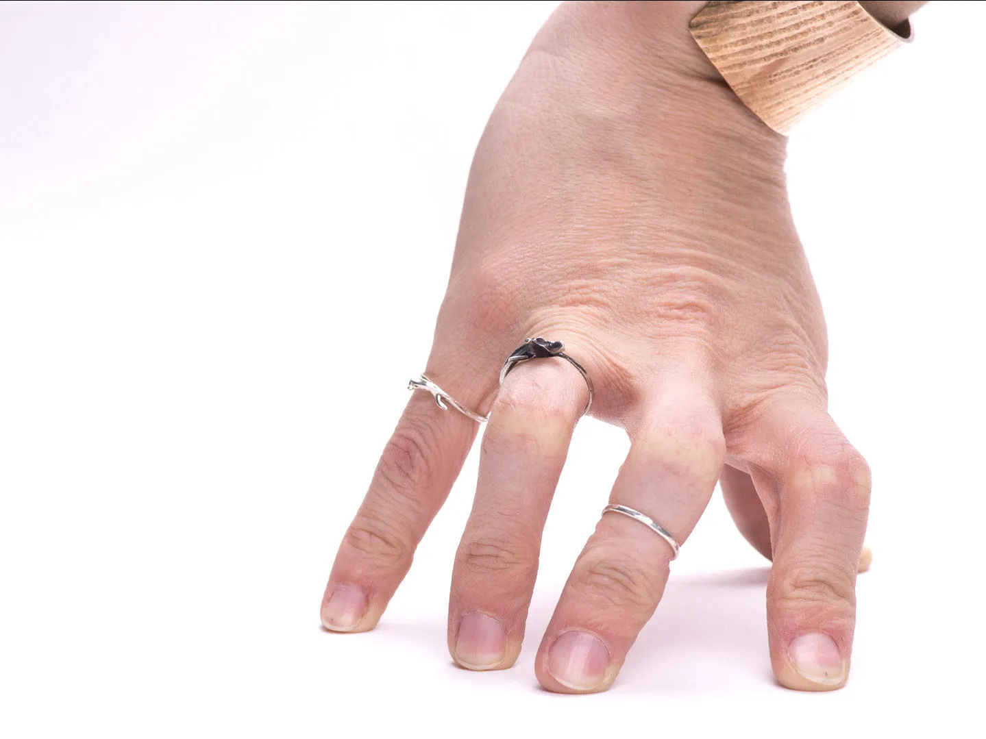 Snake Rib Stacking Ring